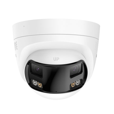 FCD800 - 8MP UHD Dual-Lens Outdoor PoE Security Camera, 180° Panoramic View, Smart Dual Light Night Vision, Two-Way Audio, Active Siren & Alarm, Human & Vehicle Detection, IP67