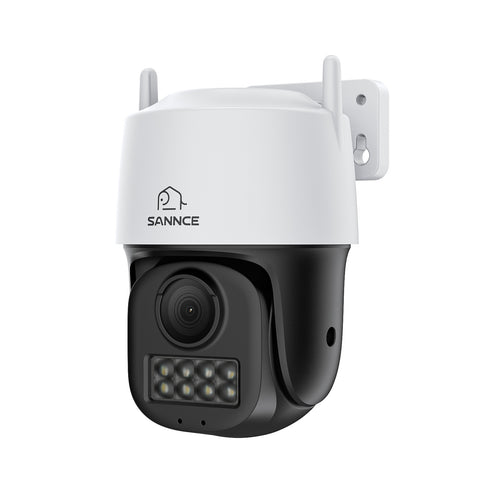 HR500 - 5MP Outdoor PT PoE Security Camera, Pan & Tilt, AI Human & Vehicle Detection, Support microSD Card Slot