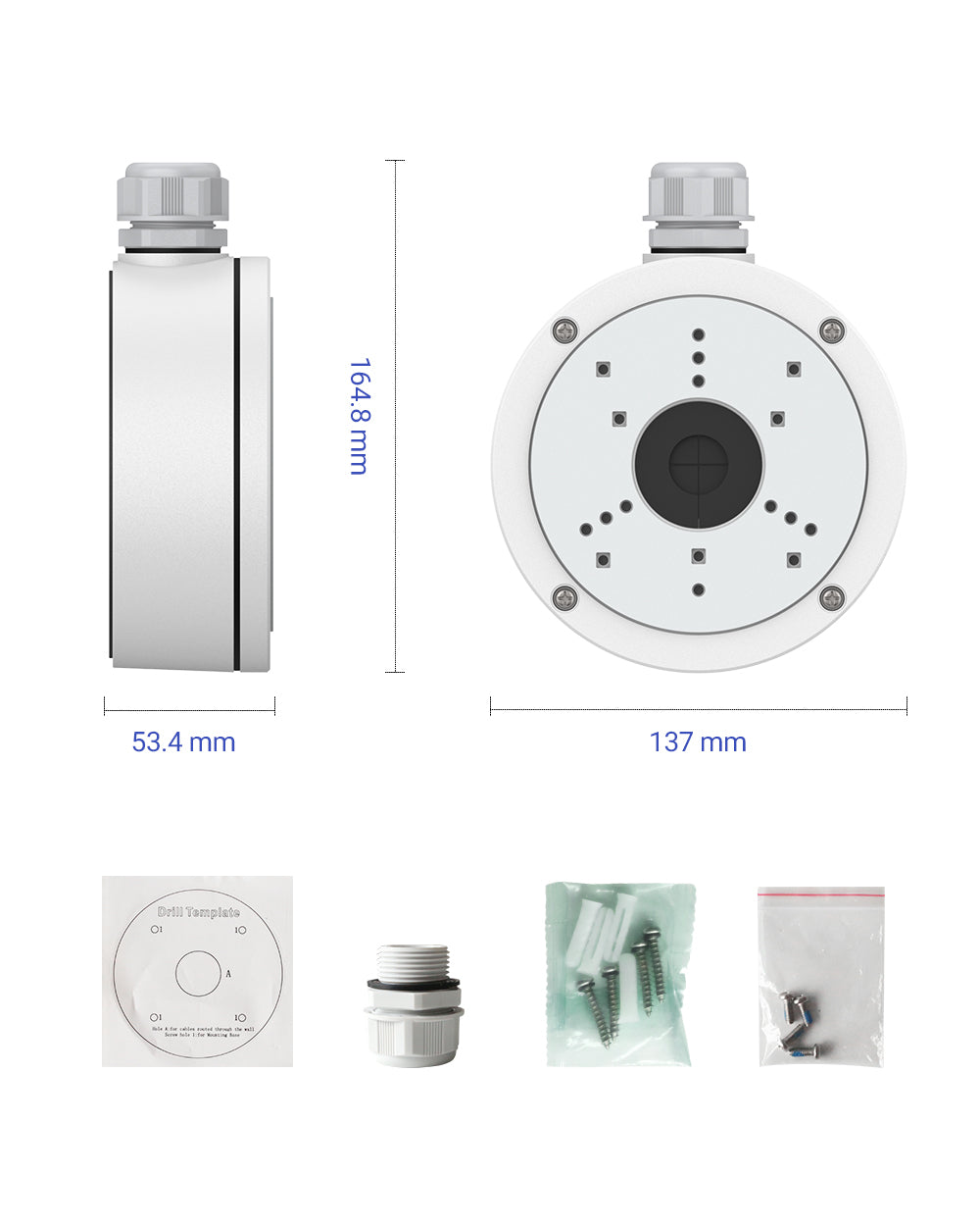 Outdoor Waterproof Aluminum Junction Box – Hide Your Security Camera Cables Easily