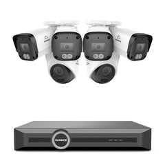 5MP 8 Channel PoE Security System, 6MP NVR, S+265., Human & Vehicle Detection, Smart Playback, Smart Notification with Image Attached