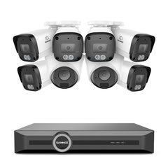 5MP 8 Channel PoE Security System, 6MP NVR, S+265., Human & Vehicle Detection, Smart Playback, Smart Notification with Image Attached