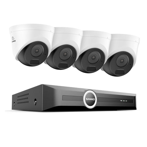 5MP 8 Channel PoE Security System, 6MP NVR, S+265., Human & Vehicle Detection, Smart Playback, Smart Notification with Image Attached