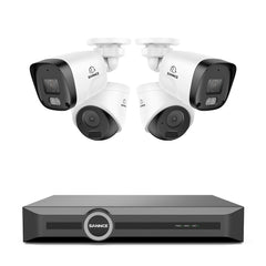 3MP 8 Channel PoE Security System, 6MP NVR, S+265., Smart Motion Detection, Smart Playback, Smart Notification with Image Attached