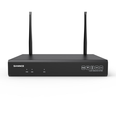 4K 16-Channel 8MP Wireless NVR, H.264+, 24/7 Recording, Smart Detection, Work With Alexa