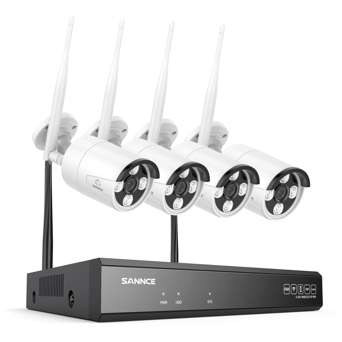 5MP 16-Channel Wireless Security Camera System, 8MP NVR, 5MP WiFi IP Camera, Two-Way Audio, IP66 Waterproof, Smart AI Human Detection, Work With Alexa