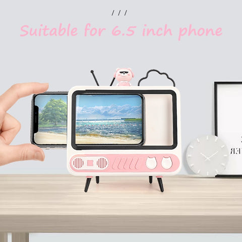 SANNCE TV Phone Holder with Adjustable LED Light Lazy Bracket Magnifier, Creative Gift , Screen Amplifier