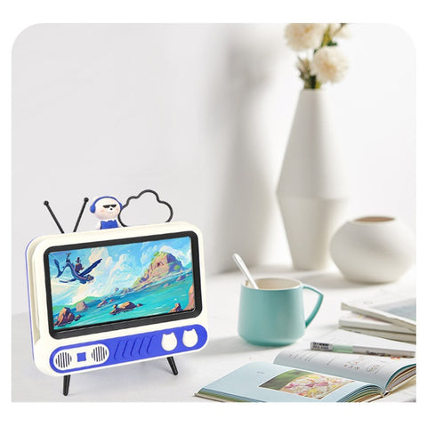 SANNCE TV Phone Holder with Adjustable LED Light Lazy Bracket Magnifier, Creative Gift , Screen Amplifier