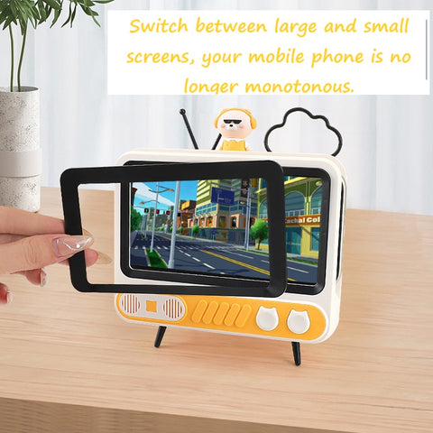 SANNCE TV Phone Holder with Adjustable LED Light Lazy Bracket Magnifier, Creative Gift , Screen Amplifier