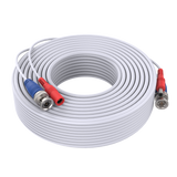 30M 100ft  White DC Video Power Cable Connector CCTV Security CCTV Camera