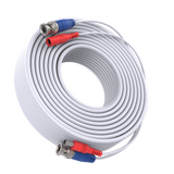 30M 100ft  White DC Video Power Cable Connector CCTV Security CCTV Camera
