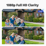 10.1" LCD Monitor 1080P DVR 3000TVL Home Security Camera System Outdoor