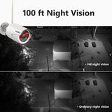 1080P Wireless Security Camera System 5MP NVR with 10'' LCD Monitor 1TB Home Outdoor