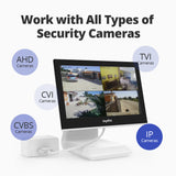 10.1" LCD Monitor 1080P DVR 3000TVL Home Security Camera System Outdoor