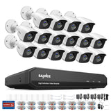 16CH 5in1 DVR Recorder 1080p CCTV Security System 3000TVI Camera Day Night 2MP