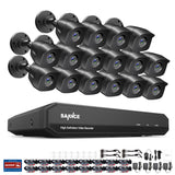 16CH 1080p 3000TVL CCTV Home System Security Bullet Camera System HDMI DVR Video