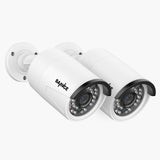 3MP PoE IP Bullet Security Camera w/ Audio Recording