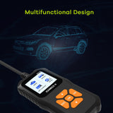 OBD2 Scanner w/ Color Screen, V318 Car Engine Fault Code Reader Erase Enhanced OBD II Diagnostic Scan Tool, Check State Emission Monitor Status