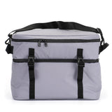 Double Decker Insulated Cooler Bag, Collapsible & Leakproof Lunch Coolers Bag for Camping, Beach, Picnic