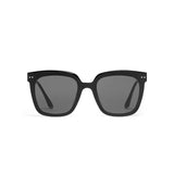 Square Polarized Sunglasses for Women Men Oversized Vintage Shades, Acetate Frame with Nylon Lens