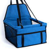 Dog Car Seat Puppy Portable Pet Booster Travel Carrier Cage for Small & Medium Pets, Oxford Breathable Soft Washable Folding Bags w/ Safety Leash and PVC Support Pipe, Anti-Collapse