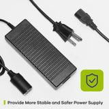 AC to DC Converter, 100V ~ 240V to 12V 10A 120W Power Supply Adapter, Car Cigarette Lighter Socket AC/DC Transformer for Inflator, Car Vacuum Cleaner, Car Refrigerator and Other Auto Devices