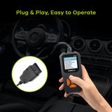 OBD2 Scanner w/ Color Screen, V318 Car Engine Fault Code Reader Erase Enhanced OBD II Diagnostic Scan Tool, Check State Emission Monitor Status