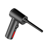Compressed Air Duster, Portable Handheld Cordless Electric Computer Keyboard Cleaner Gun w/ LED Light, 50000RPM Rechargeable 6000mAh Battery, Reusable Dust Blower for PC, Car, Office and Home