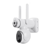 ULTRA 1080p Dual Lens PT IP Camera - Bullet & Dome, Pan & Tilt Rotation, 10400mAh Rechargeable Battery & Outdoor Solar-Powered, Color Night Vision