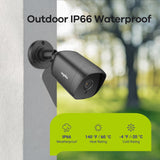 1080p 16 Channel 16 Camera Outdoor Wired Security System, Smart Motion Detection, 100 ft Infrared Night Vision, IP66 Weatherproof