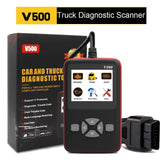 Car Truck OBD2 Scanner Heavy Duty Truck Automotive 2 in 1 DPF Oil Reset CR-HD Fault Diagnostic Code Reader Tool w/ Color Screen