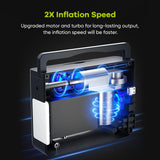 Portable Professional 150PSI Tire Inflator Air Compressor Power Station with Jump Starter, USB Charger, for SUV & Car & Bicycle & Motorcycle Tire, Balloons and Other Home Inflatables, Digital Pressure Gauge, Emergency LED Light