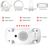 Arches Gradual Sunrise Alarm Clock w/ Wireless Charging for iPhone, White Noise for Sleeping, Bluetooth Speaker, Sound with Night Lights, Gift for Adults/Kids/Baby, Work with Alexa