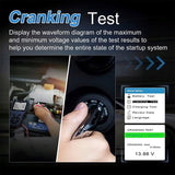 Car Battery Tester, 2.8'' LCD Color Screen, 12V 100-2000 CCA Automotive Load Battery, Cranking, Charging Test Scan Tool Digital Analyzer for Auto Truck Motorcycle ATV SUV Boat Yacht and More