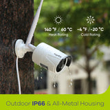 3MP 8-Channel Wireless Security Camera System, 5MP NVR, Audio Recording, IP66 Waterproof, Smart AI Human Detection, Work With Alexa