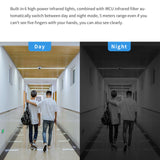 2MP Smart Video Doorbell, Two-Way Audio, PIR Human Detection, Day Night Vision, 6400mAh Rechargeable Battery, Work With Alexa and Google Home, Support TF Card & Cloud Storage