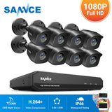 1080P  CCTV Home System Security Camera 8CH DVR  300TVL  Outdoor IP Day Night IR