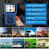 Car Battery Tester, 2.8'' LCD Color Screen, 12V 100-2000 CCA Automotive Load Battery, Cranking, Charging Test Scan Tool Digital Analyzer for Auto Truck Motorcycle ATV SUV Boat Yacht and More