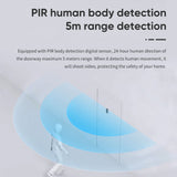 2MP Smart Video Doorbell, Two-Way Audio, PIR Human Detection, Day Night Vision, 6400mAh Rechargeable Battery, Work With Alexa and Google Home, Support TF Card & Cloud Storage