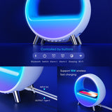 Arches Gradual Sunrise Alarm Clock w/ Wireless Charging for iPhone, White Noise for Sleeping, Bluetooth Speaker, Sound with Night Lights, Gift for Adults/Kids/Baby, Work with Alexa