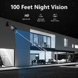 1080p Bullet Black CCTV 3000TVL Camera fit for Surveillance Security Kit 2.0MP