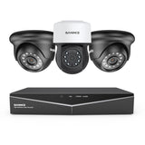 1080P 8 Channel PT Security Camera System - Hybrid 5-in-1 DVR, Pan & Tilt CCTV Camera, 100 ft Night Vision, Motion Detection, Outdoor, Waterproof