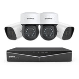 1080P 8 Channel PT Security Camera System - Hybrid 5-in-1 DVR, Pan & Tilt CCTV Camera, 100 ft Night Vision, Motion Detection, Outdoor, Waterproof