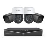 1080P 8 Channel PT Security Camera System - Hybrid 5-in-1 DVR, Pan & Tilt CCTV Camera, 100 ft Night Vision, Motion Detection, Outdoor, Waterproof