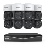 1080P 8 Channel PT Security Camera System - Hybrid 5-in-1 DVR, Pan & Tilt CCTV Camera, 100 ft Night Vision, Motion Detection, Outdoor, Waterproof
