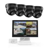 1080p 5-IN-1 DVR 1080P CCTV Home Security Camera System with 10.1'' LCD Monitor