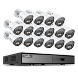 1080P HDMI 16CH DVR 2MP HD Full Color Night Vision Security Camera System
