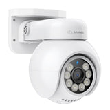 4K 8MP UHD PoE Security Outdoor PT IP Camera - Pan & Tilt, Color Nigt Vision, Smart Vehicle Detection, Two-way Audio, Up to 256G TF card storage, Support Onvif