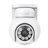 4K 8MP UHD PoE Security Outdoor PT IP Camera - Pan & Tilt, Color Nigt Vision, Smart Vehicle Detection, Two-way Audio, Up to 256G TF card storage, Support Onvif
