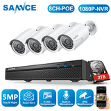 8CH NVR 5MP HD IP Network POE Security CCTV Home Audio Camera System 0-2TB