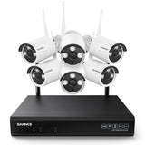 5MP 8CH Wireless Security Camera System, Two-Way Audio, IP66 Waterproof, Smart AI Human Detection, Work With Alexa